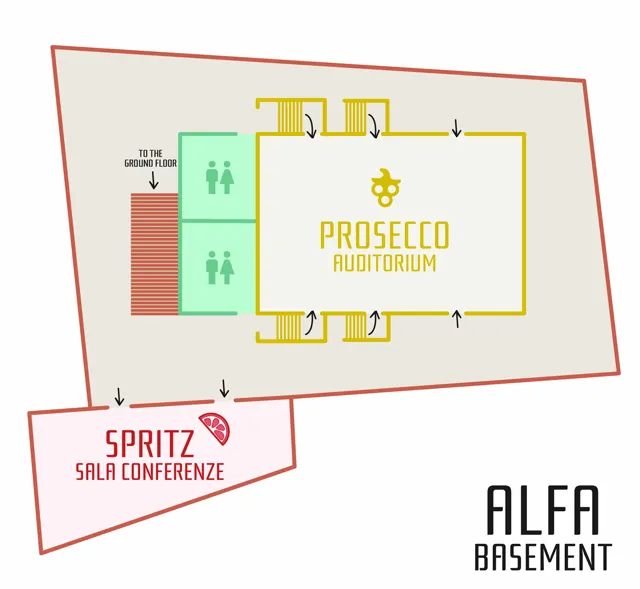 Alfa building, basement map