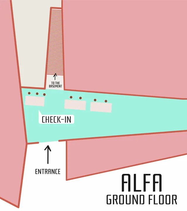 Alfa building, ground floor map